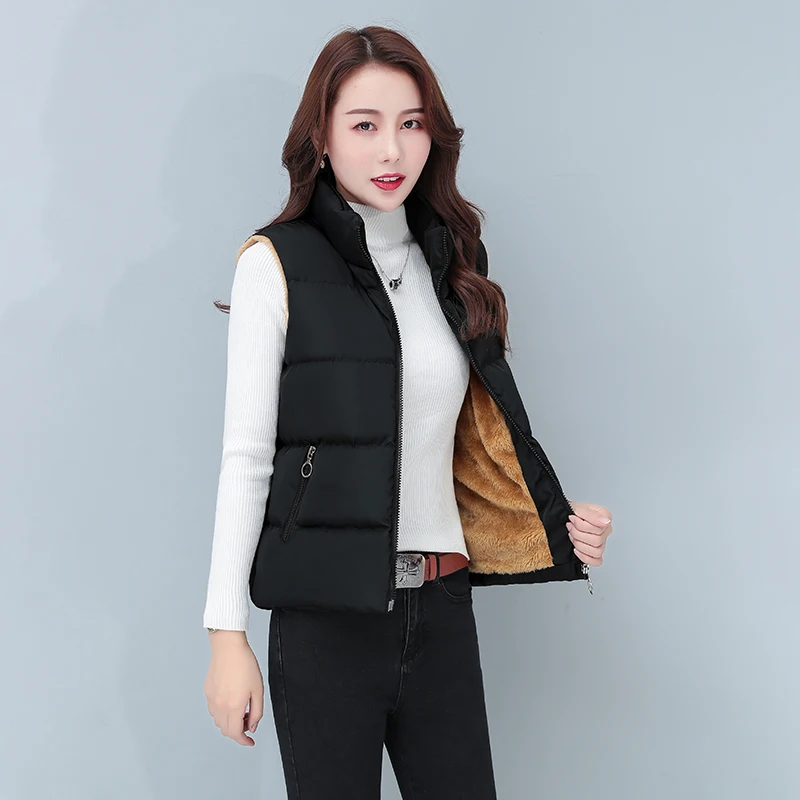 Manteau polyvalent en peluche pour femme, col montant, manchette courte mince, glaçure épaissie, chaud, mode coréenne féminine, tendance, automne, hiver, nouveau, 2023