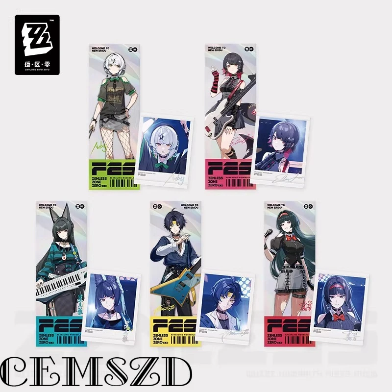 

[Genuine] Game Zenless Zone Zero Anby Demara Laser Ticket Set Ellen Joe Hoshimi Miyabi Asaba Harumasa Astra Yao Collectible Card