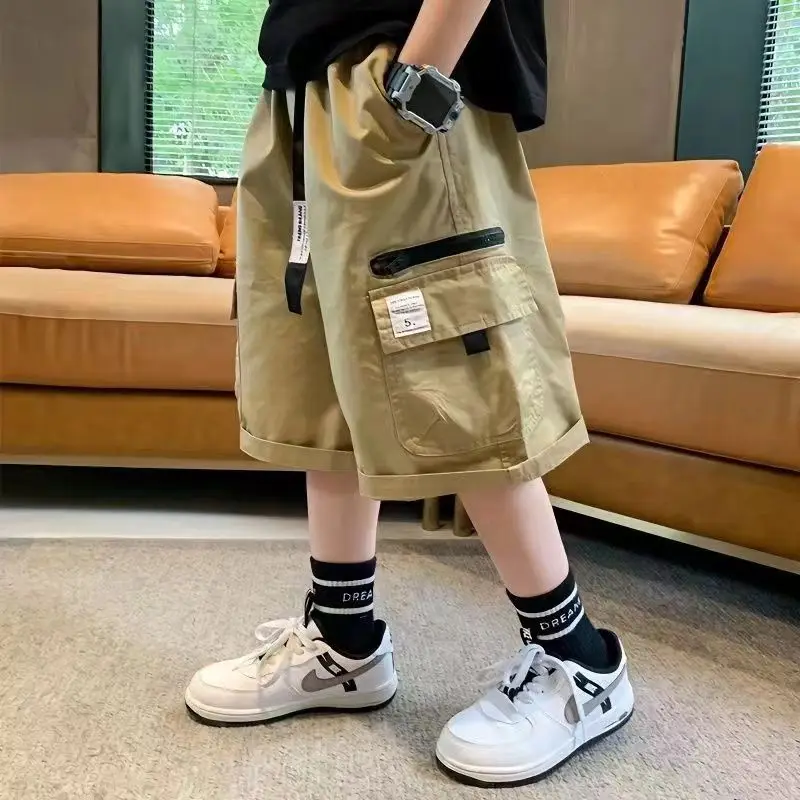 

Boys Summer Shorts Cargo Pants Stylish Thin 2024 New Design Children's Wear For Mid To Large Boys