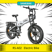 SAMEBIKE RS-A02 Electric Bike, 48V 17Ah Battery 1200W Motor Folding Off Road E-bike, 20*4 \