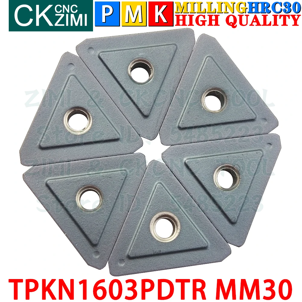 TPKN 1603 PDTR MM30 TPKN1603PDTR carbide inserts milling inserts Tools turning tools CNC Metal lathe tool Indexable Milling Tool