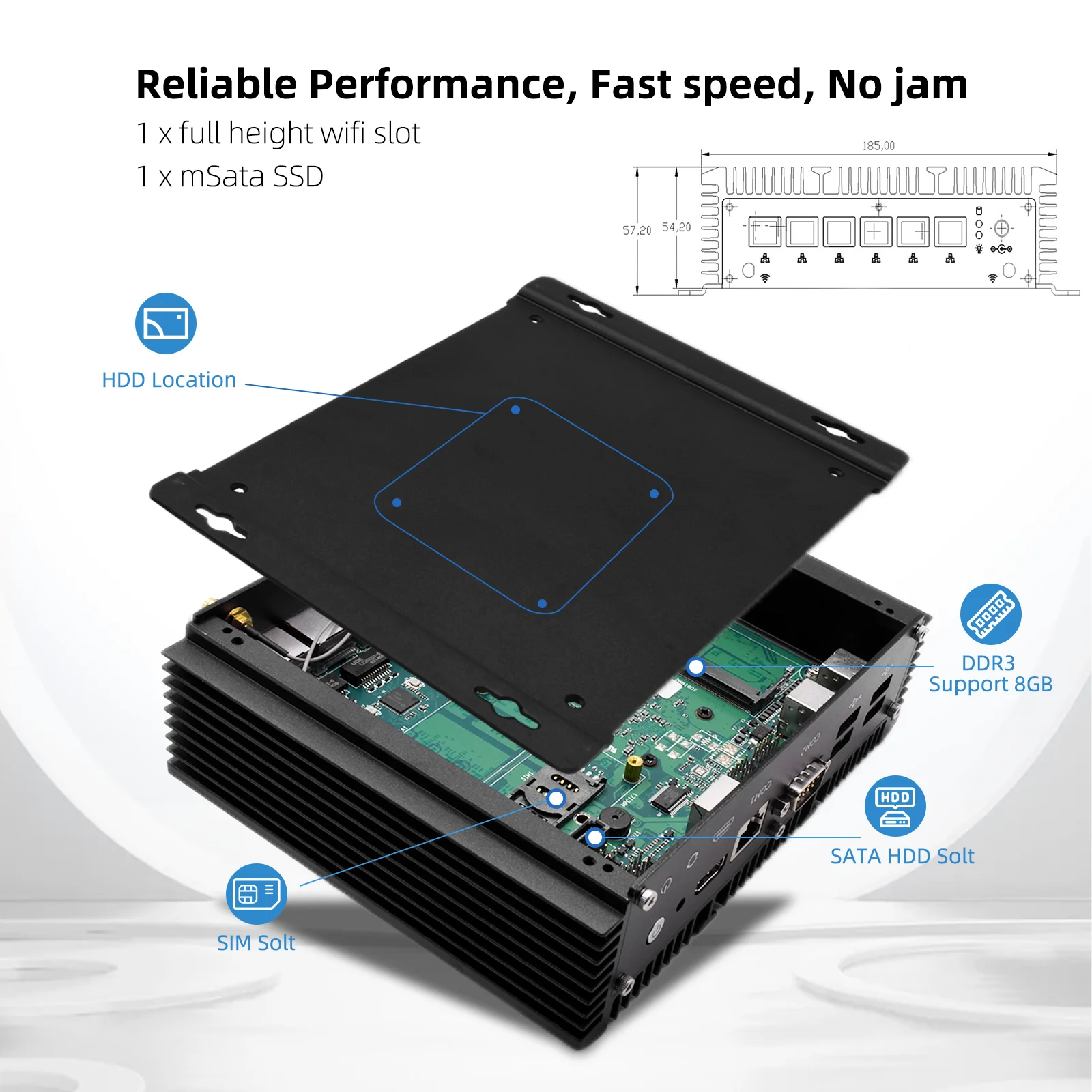 Firewall PFsense Mini ITX PC Intel Core i5 10210U 8265U Pentium Gold 5405U 6 LAN SD Card SIM Slot 8145U PXE Tiny Router Computer