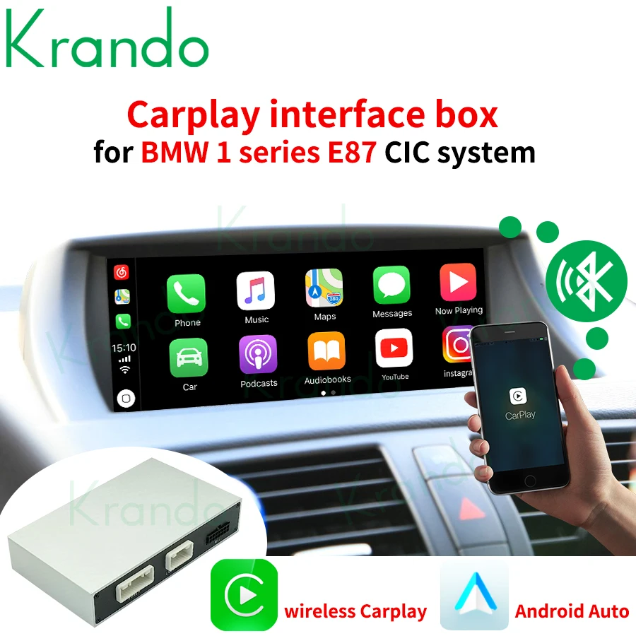Drahtloses Apple Carplay-Schnittstellenmodul für BMW F20 F30 F45 F10 NBT EVO Android Decoder Box Mirror Link Auto-DVD-Player