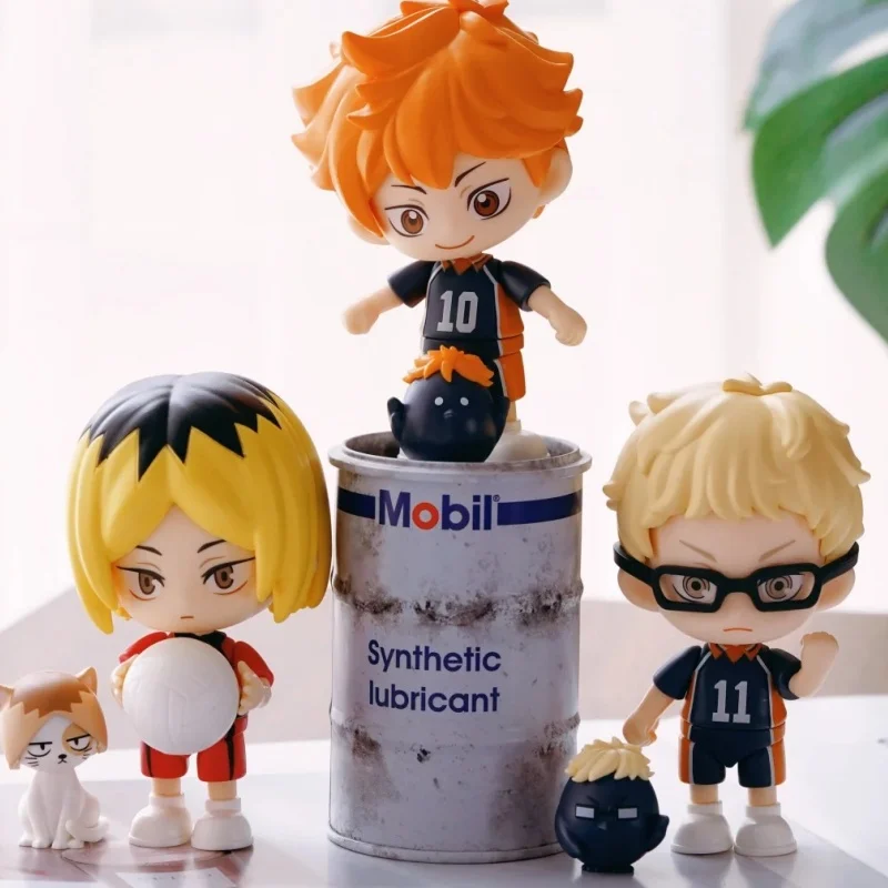 

Bandai Haikyuu!! Series Kawaii Zipper Doll Anime Figure Blind Box Bushiroad Palverse Mystery Collection Decoration Birthday Gift