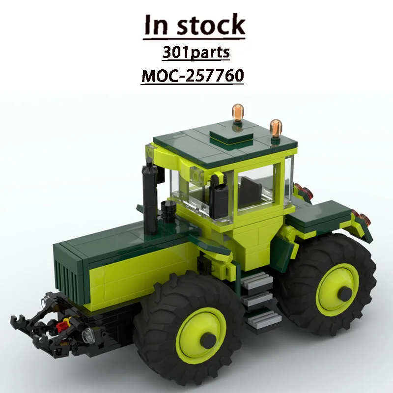 

MOC-257760 Farm Agriculture New Tractor Building Block Model 301 Parts MOC Creative Boys Children's Birthday Christmas Toy Gift
