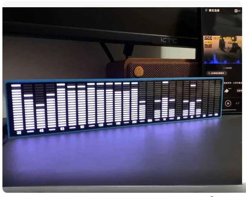 Display de espectro de áudio LED Pickup Atmosfera Lightvoice Controlado E-sptre de música Sala de esportes