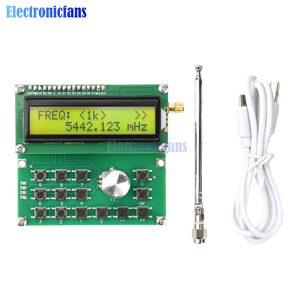 DC 4.5V-5.5V 35MHz-4400MHz RF Signal Generator Adf4351 Signal Source Module Type C