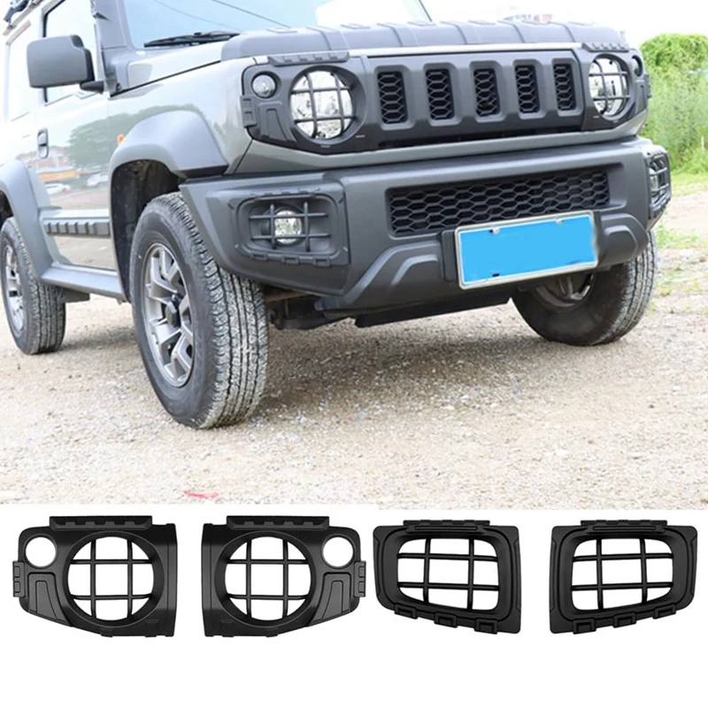 For Suzuki Jimny JB64 JB74 2019-2024 Car Front Fog Light Headlight Lamp Protector Guard Cover Trim Exterior Accessories