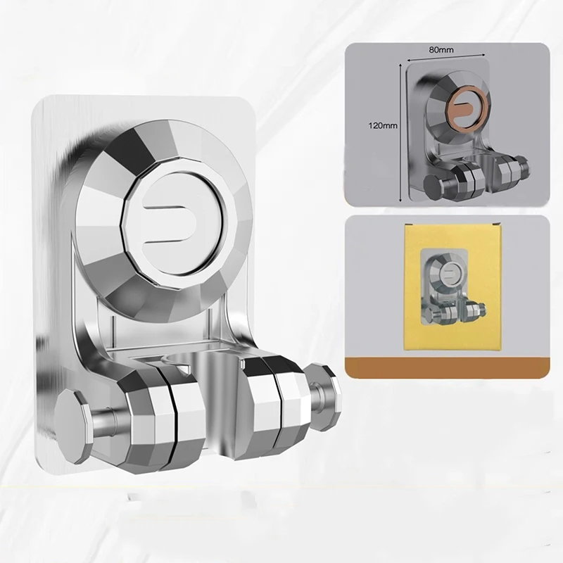 New Shower Head Holder Adjustable Wall Mounted Shower Holder Without Punching Showerhead Handheld Bracket Bathroom  Accessories