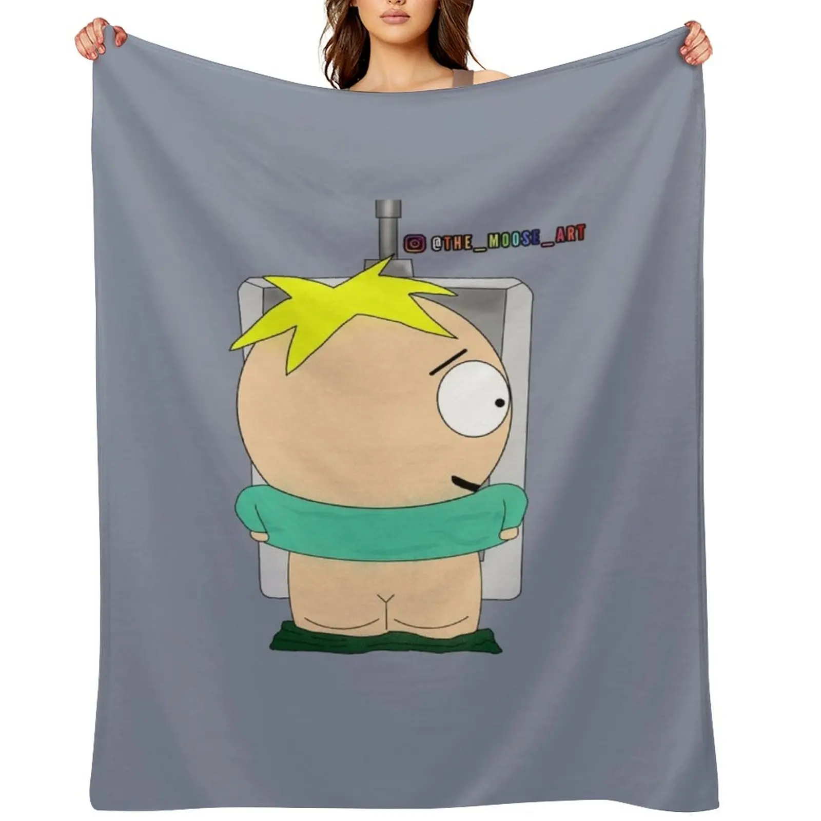 

Butters from South Park Throw Blanket cosplay anime Blankets For Sofas Flannels Flannel Fabric Blankets