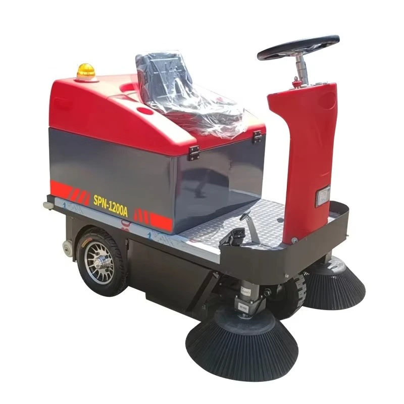 Good Price Floor Scrubber 1200A Wheelie Floor Cleaning Machine Ride-On Vacuum Cold Water Cleaning Tractor Mounted Road Sweeper