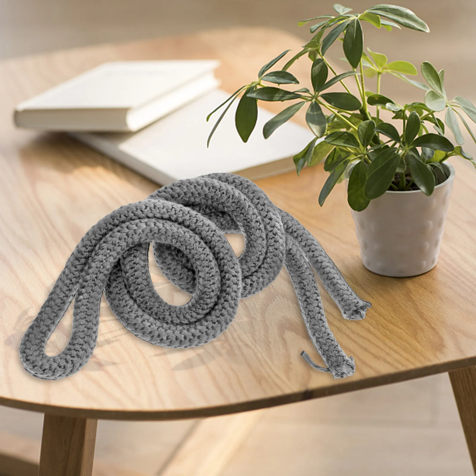 Fiberglass Rope Seal 20mmx2.5m Wood Stove Gasket Rope Fireproof Insulation Fireplace Sealer Stove Gasket Replacement