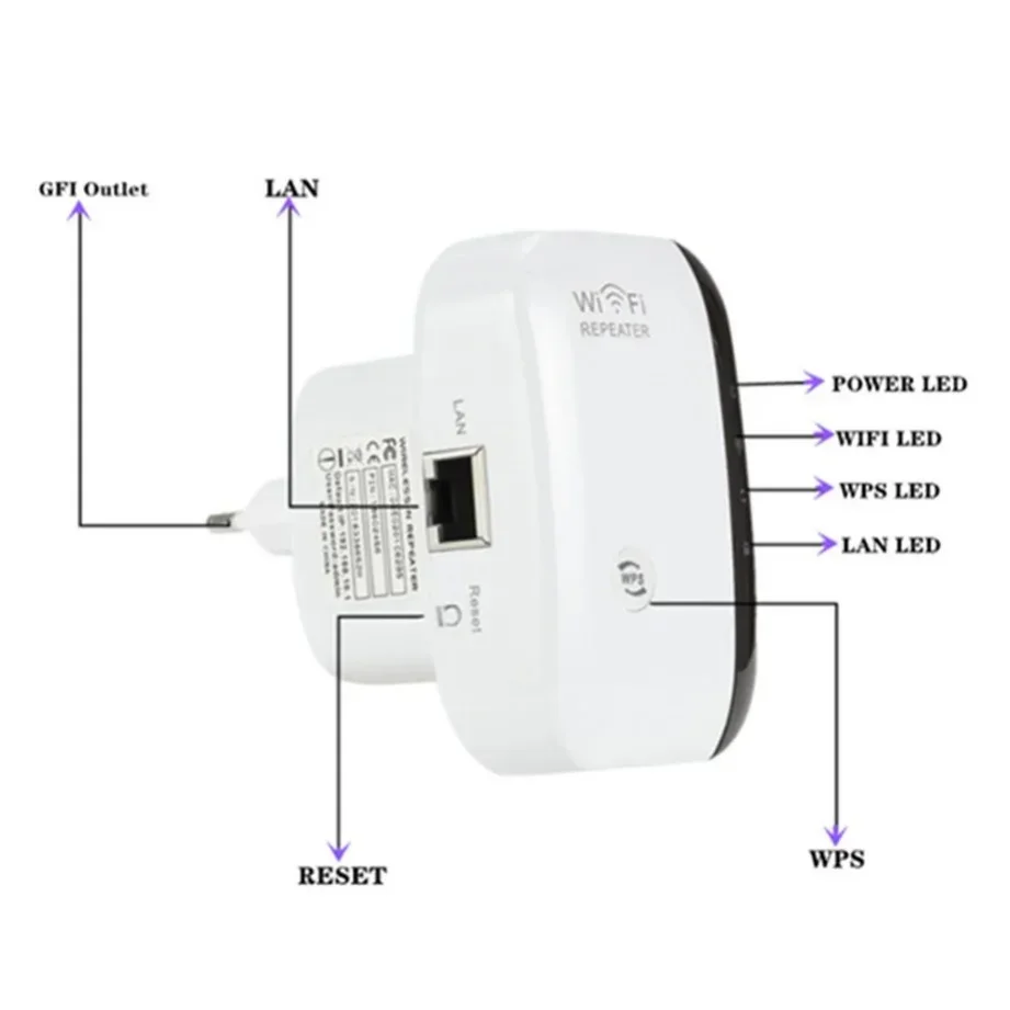 長距離ワイヤレスwifiリピーター,アンプ,アンプ,wi信号,アクセスポイント,802.11n,300mbps