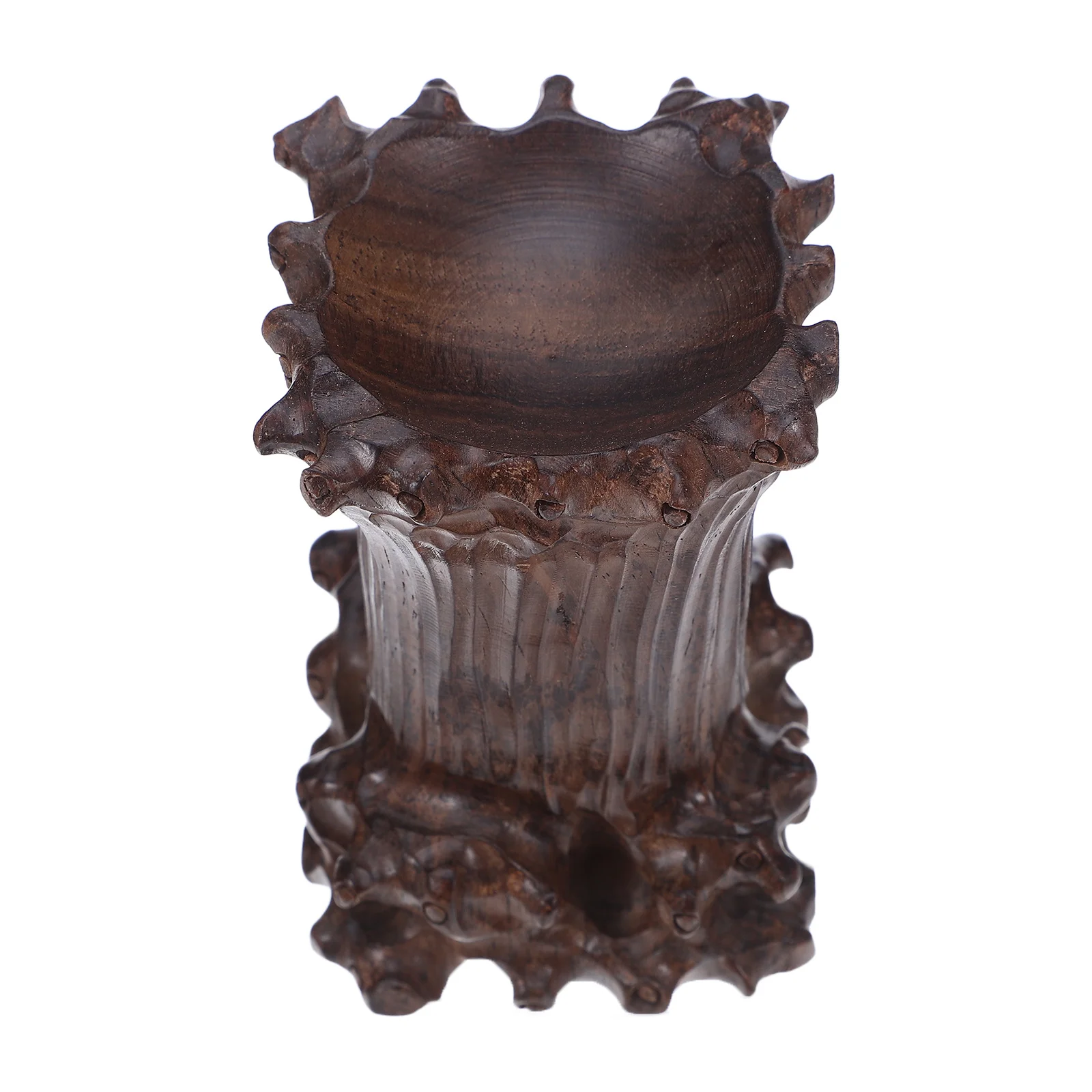 

Crystal Ball Display Stand Wood Root Carving Sphere Holder Handcrafted Concave Secure Base for Home Office Wood Sphere Stand