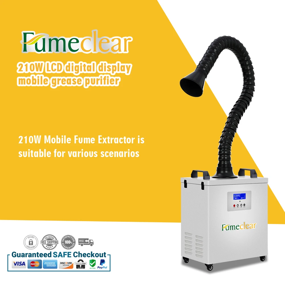 

200W High Power Laser Medical Smoke Evacuator Beauty Hair Salon Fume Extractor