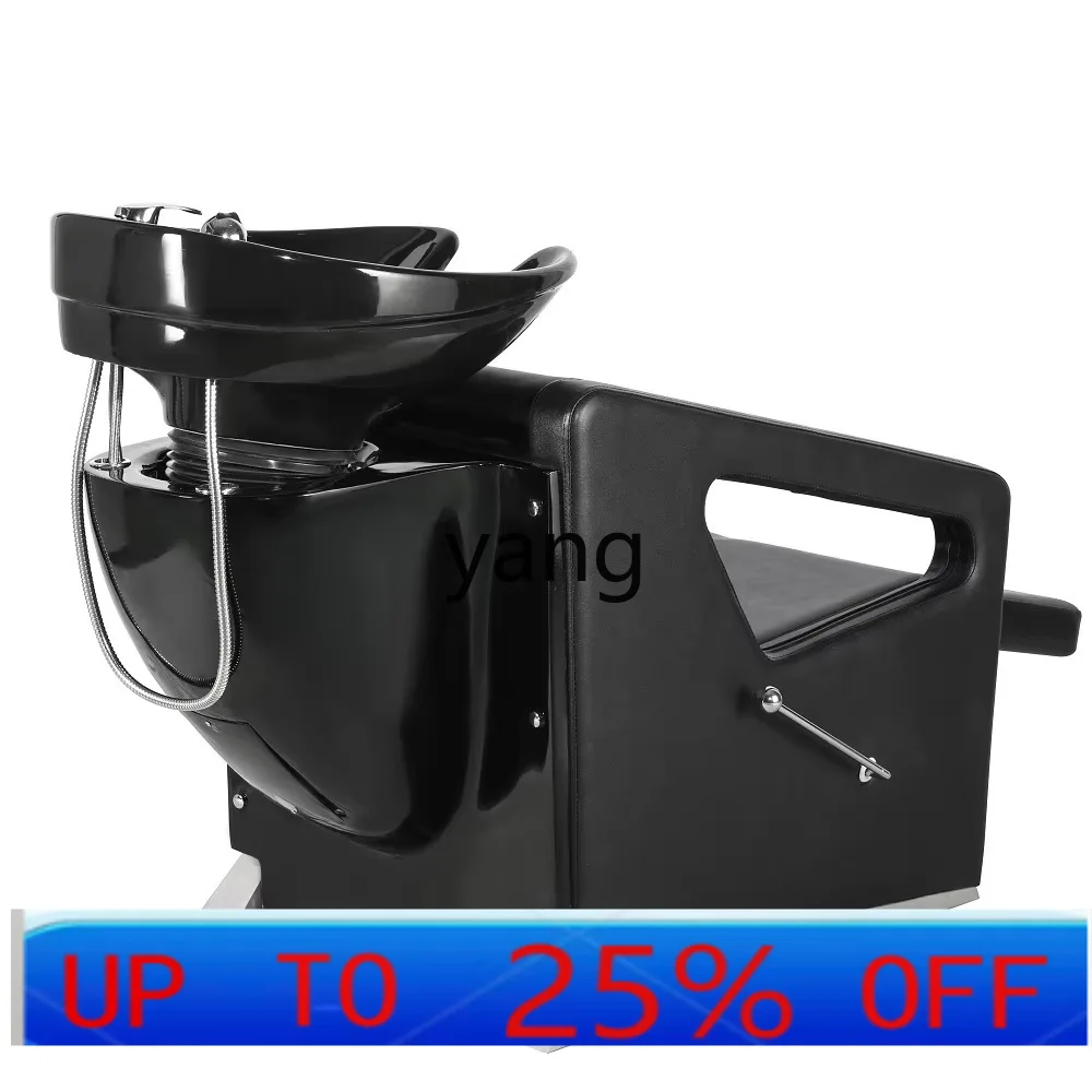 lmm shampoo bed ceramic basin sitting semi-lying barber shop special flush bed