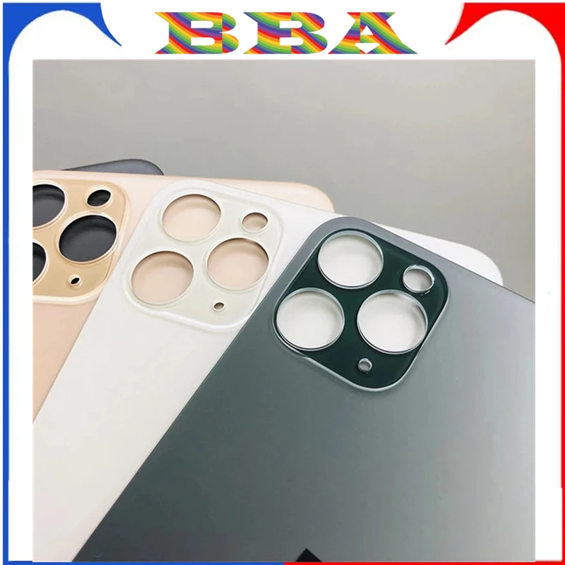 3Pcs OEM Large Hole Rear Glass Battery Cover for iPhone 15 13 12 14 Mini 11 PRO MAX 8 PLUS, X, XR, Xsmax High Quality Glass