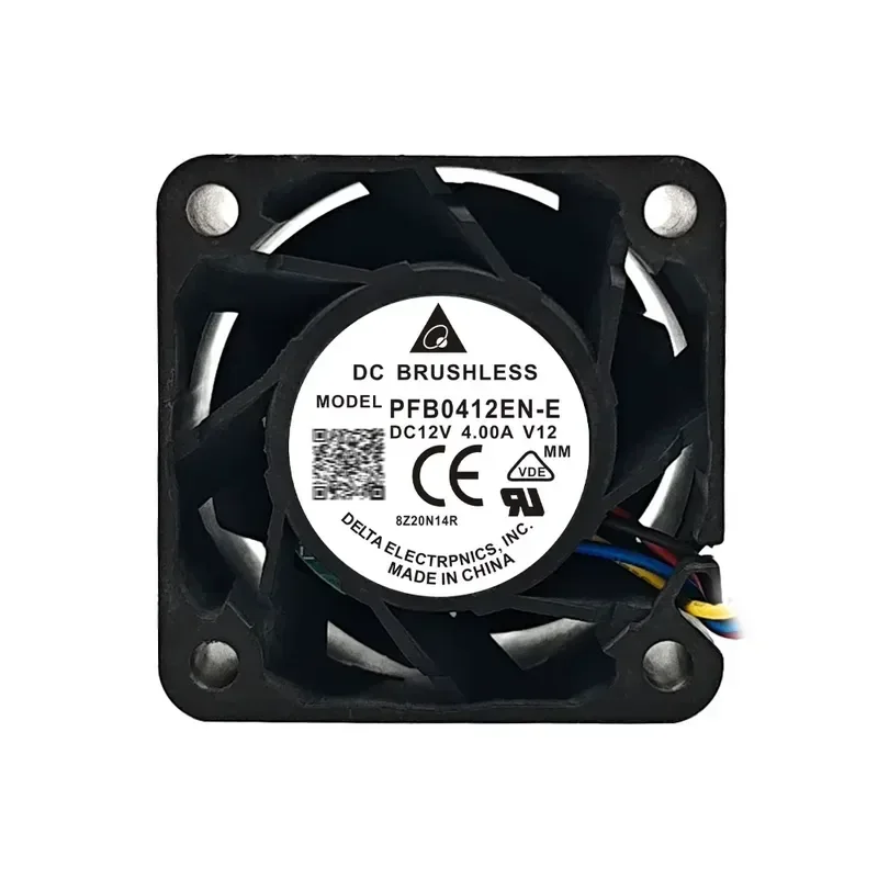 for Delta PFB0412EN-E 4028 12V 4A 4cm Ultra Violent Double Ball Server Cooling Fan pwm