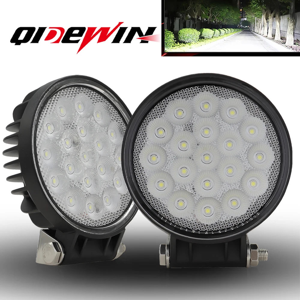 

140W LED Light Bar 6000K Spotlight Headlight Bulb Circular LED Work Light flood for Car Truct Boat Atv 4x4 Jeep Off Round