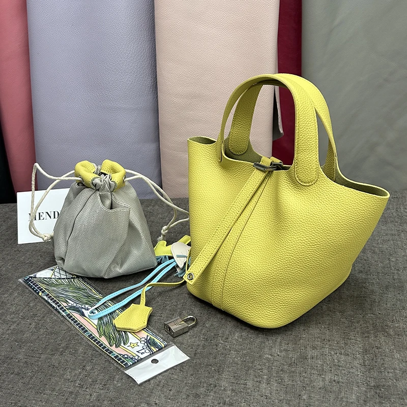 

Mendy Women's Bag Bucket Bag Small18CM Handbag Women Luxury Bags Designers Trend 2025 Shoulder Bag Real Leather Lady Bags New In