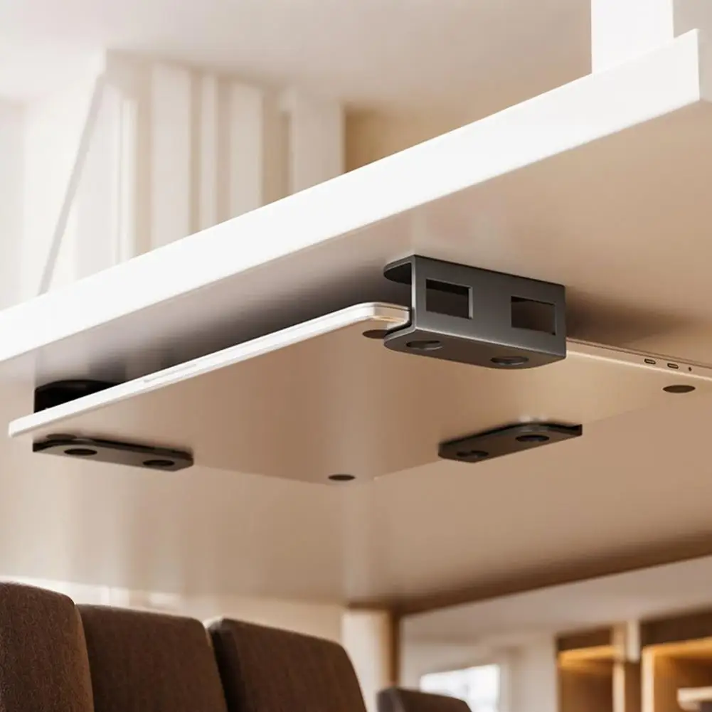 Laptop Stand Secure Laptop Stand 3pcs Under-desk Laptop Storage Mount Strong Load-bearing Notebook Holder High for Workspace