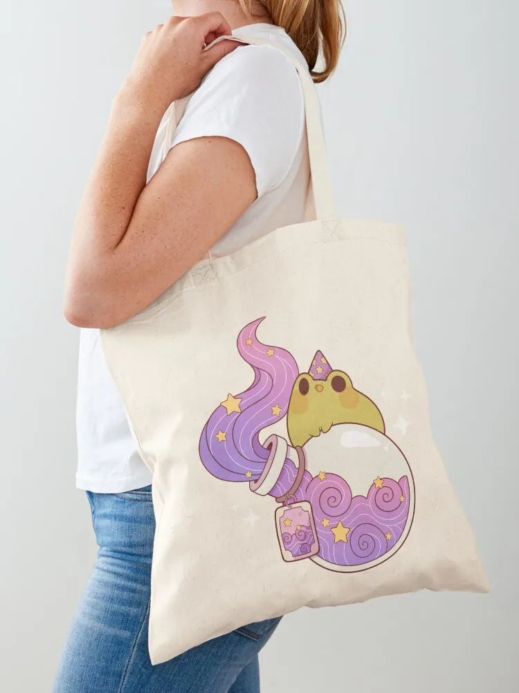

Dreamy potion with wizard frog Tote Bag bags woman 2025 Shopping bags Women's handbag tote bag screen