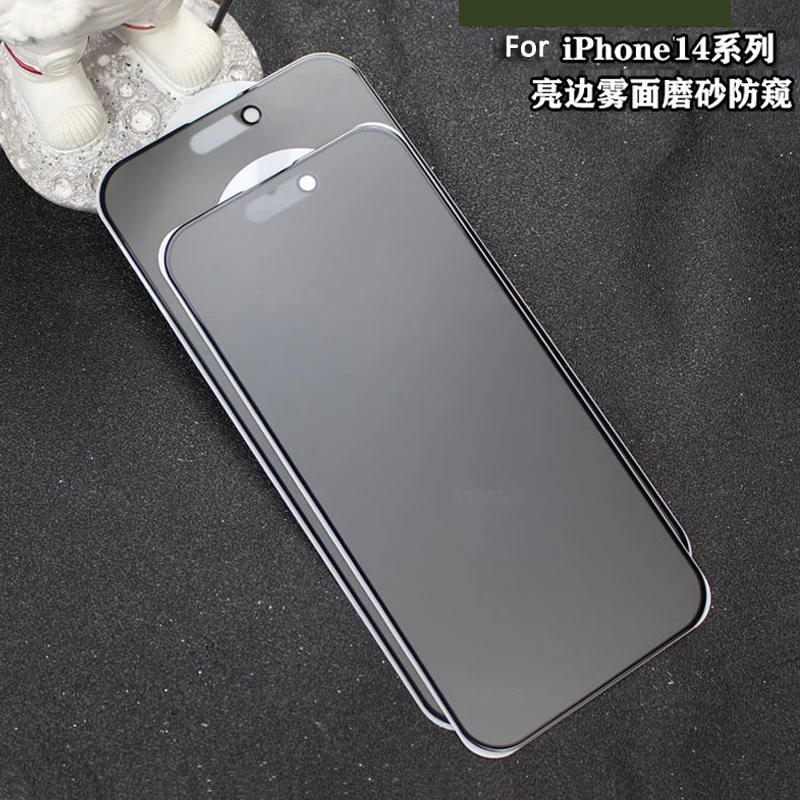1-2 Stück Matt Anti-Spy Panzerglas für iPhone 11 12 13 Mini 14 15 16 17 Air Pro Max Plus 16E Mattierter Sichtschutz-Bildschirmschutz – Detail 9