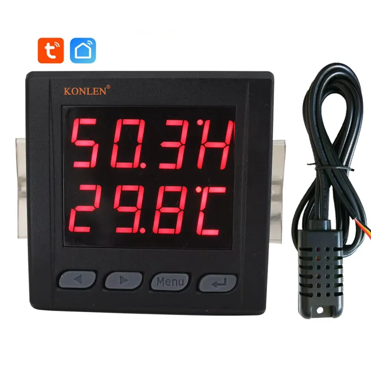 KONLEN WiFi Thermostat Remote Temperature Humidity Controller for Home Brewing Fermentation Breeding Incubation Greenhouse-ABS