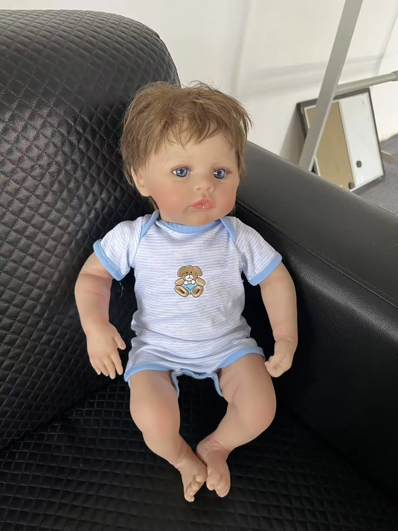 45CM Reborn bébé poupée prairie réaliste plusieurs couches peau 3D avec des veines visibles haute qualité Muñecas Bonecas Bebe Reborn poupées