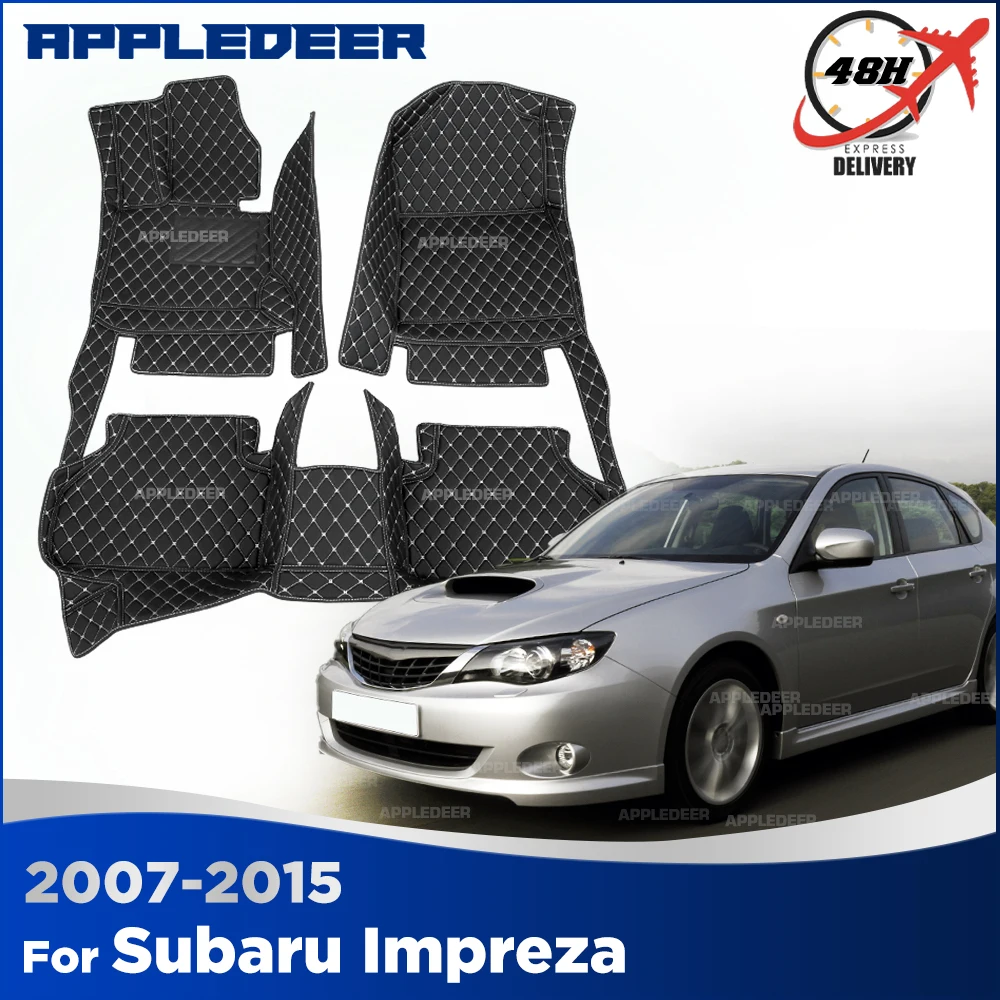 

Автомобильные коврики для Subaru Impreza 2007-2015 (2014, 2013, 2012, 2011, 2010), индивидуальные автомобильные коврики-накладки, покрытие для пола, аксессуары для интерьера