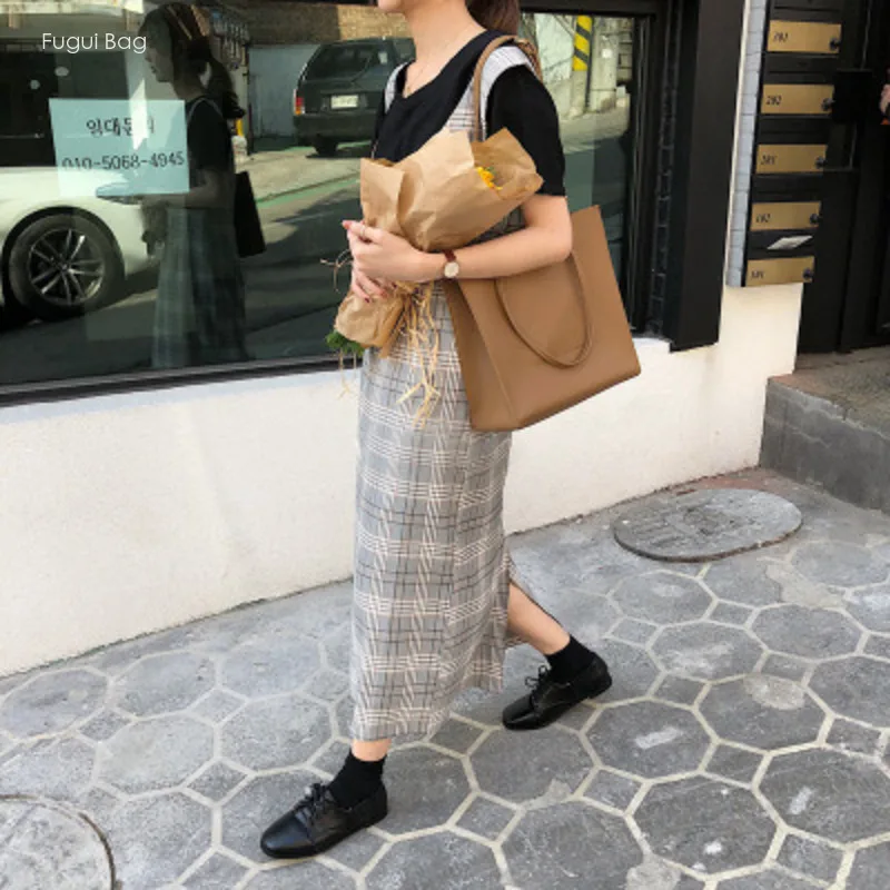 Women's Crossbody Bag Handheld Tote Bag Composite New Fashion Versatile Casual Large Capacity Solid Color Simple and Advanced