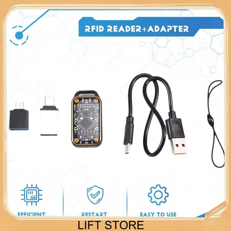 BTLIFE-Chameleon Emulatore di carte ultra intelligenti Lettore di chip intelligenti RFID + Portachiavi 3XUID 125K 13,56M Decodifica scheda Aggiornamento duplicatore NFC