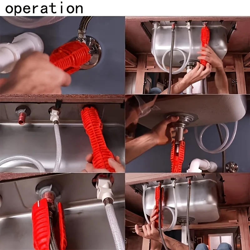 Multifunction Labor Saving Wrench Tool Kit, Faucet Installation, Bathroom Plumbing Repair, Kitchen Appliance Removal