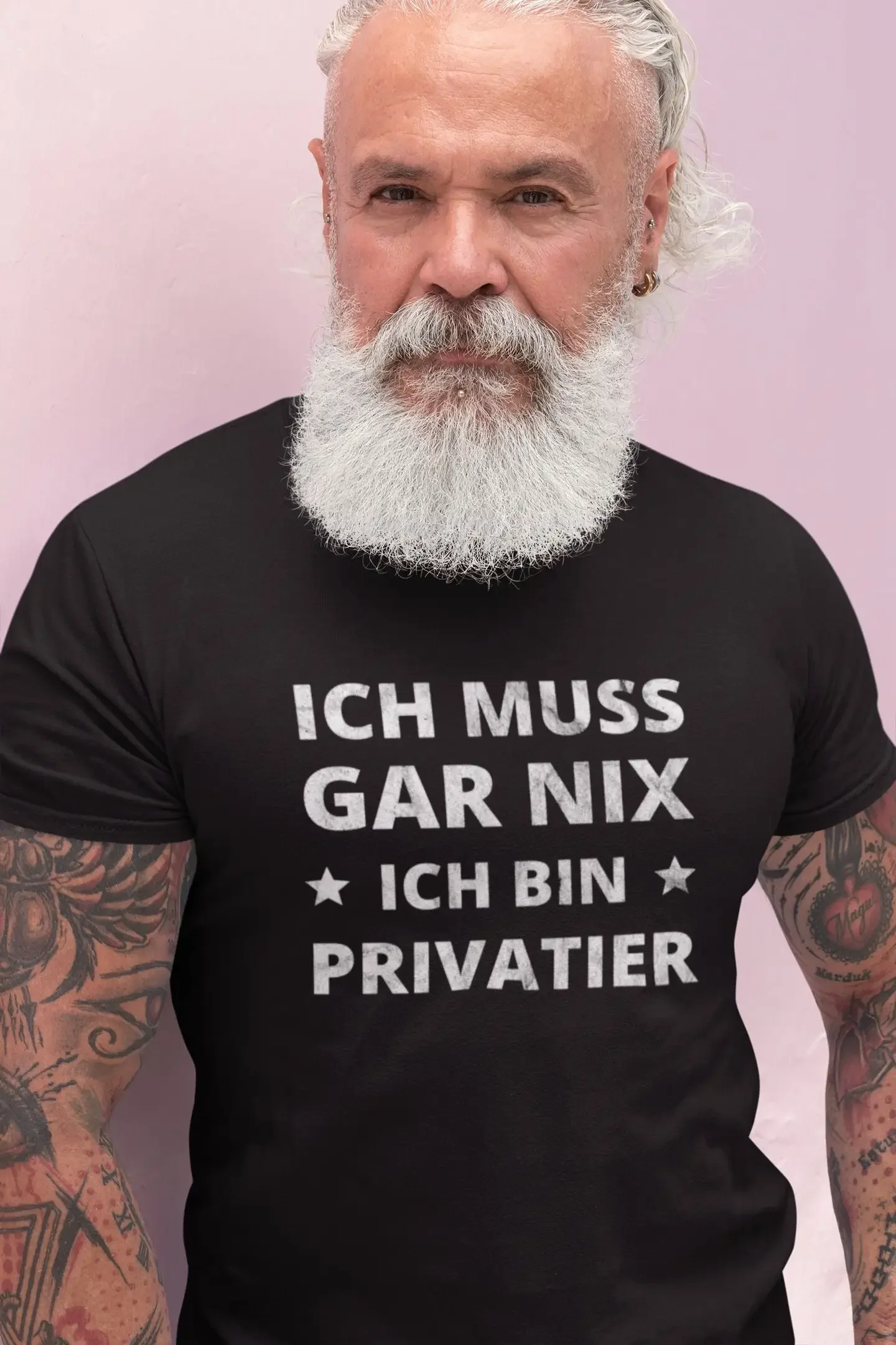 T Shirt Pension Pensioner Privateer Retirement Saying Sayings I don have to do anything Men s