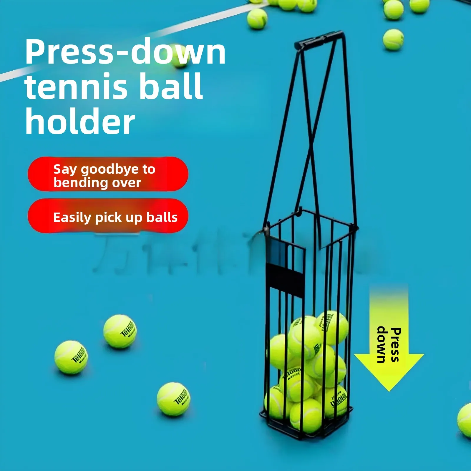 portable-tennis-ball-picker-outdoor-indoor-training-pick-up-basket-hole-hole-ball-organizing-tool-picnic-ball-collector