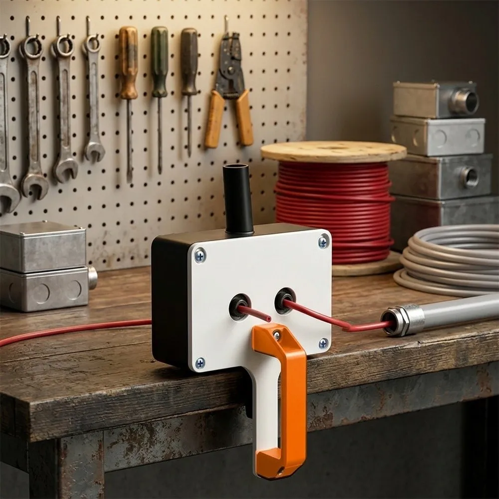 Multifunctional Cable Pulling Tool For Electricians Featuring Ergonomic Grip And Robust Carbon Steel Build For Easy Wiring