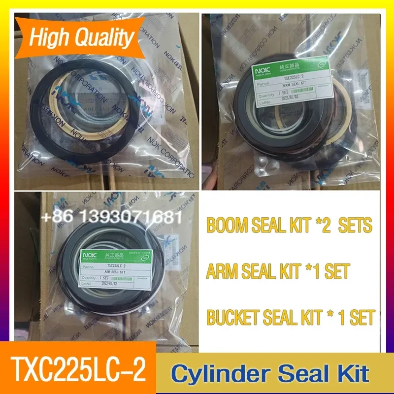 4 Sets For DX225 DX225LC TXC225LC-2 Boom Cylinder Seal Kit & ARM & Bucket Seal K9001878 K9001901 K9001892 Rrepair Seal Kit