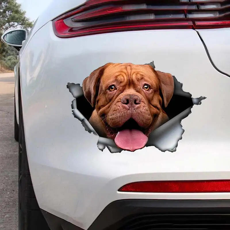 French Mastiff dog Car Sticker Waterproof Vinyl Decal on Bumper Rear Window Laptop Self-adhesive Decal For Car Accessories SH185