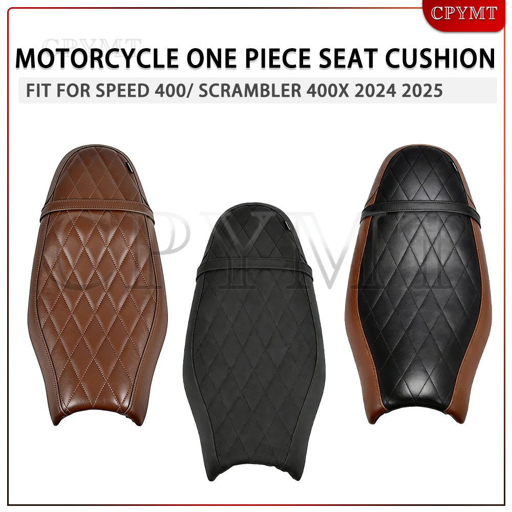

Motorcycle Integrated Seat Front Driver Rear Passenger Cushion Replacement Parts Fit for SPEED 400 /SCRAMBLER 400 X 2024-2025
