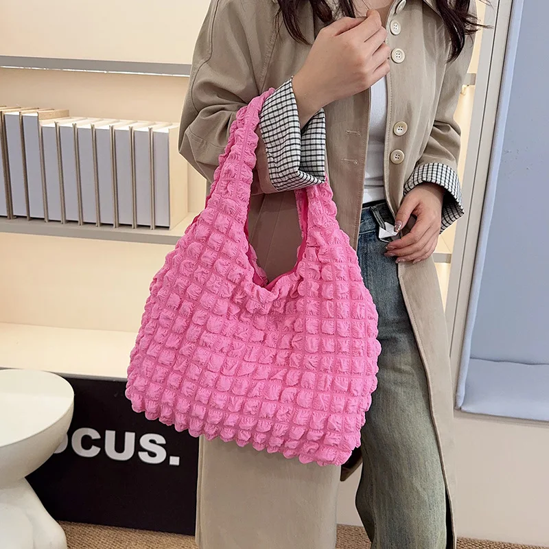 حقائب يد عصرية متعددة الاستخدامات وركاب للنساء ذات سعة كبيرة وخفيفة الوزن وحقيبة كتف بسيطة وغير رسمية #4