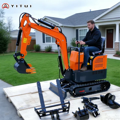 Simple Operation Small 1.5 Ton Excavator EPA EURO 5 Engine Customized Mini Digger Small Closed Cab Excavator