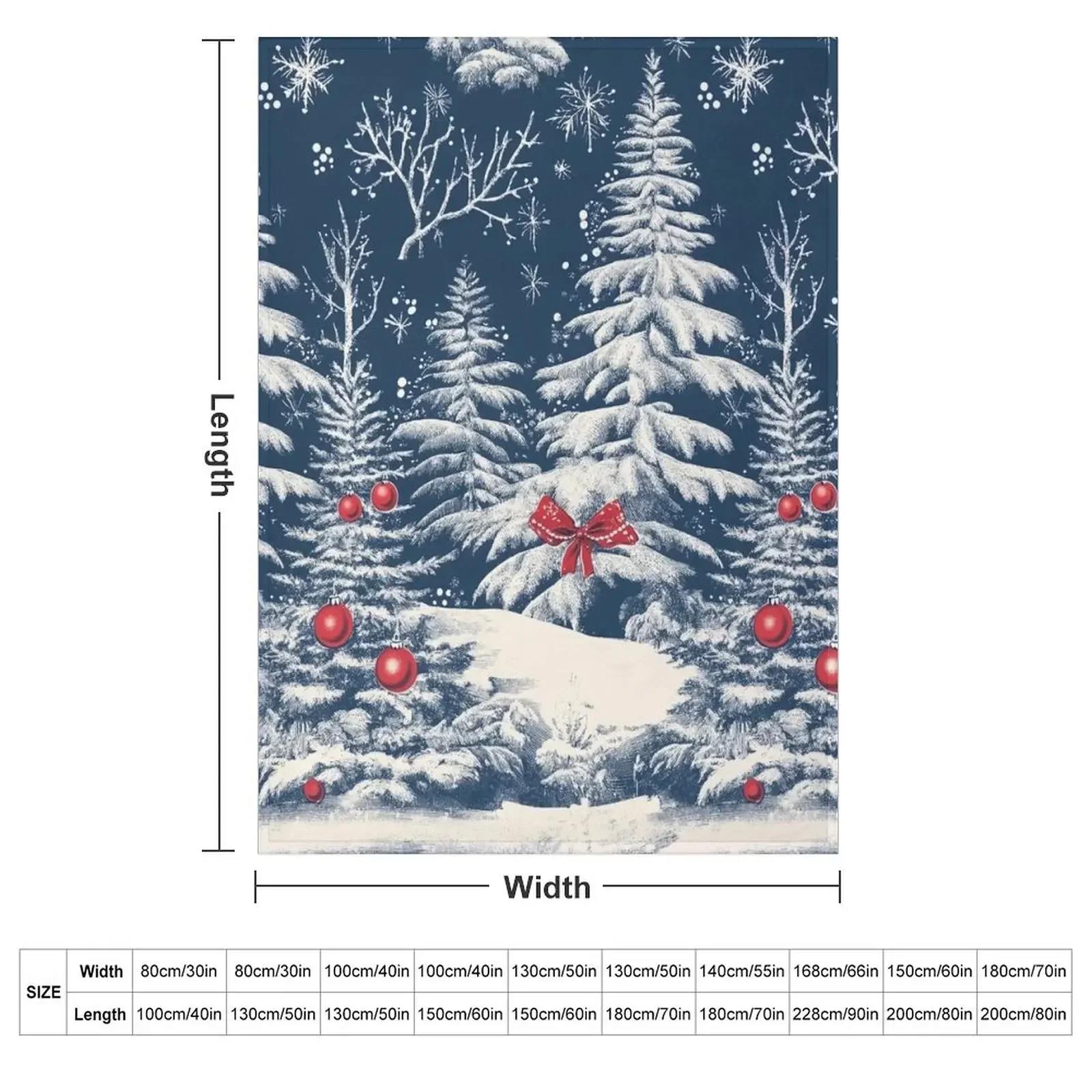Classic Blue and White Christmas by NoarusRainbowLand - Timeless Holiday Patterns 2024 Throw Blanket