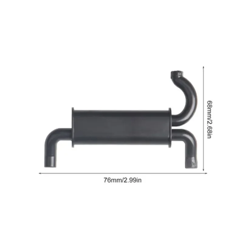 1/10 RC Car Metal EXhause Exhaust Pipe Tailpipe for 1:10 Rock Crawler TRX4 Axial SCX10 90046 RC4WD D90 Decoration Parts