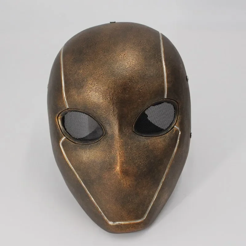 

Resin Mask Full Head Helmet with Mesh Eye Game Cosplay Halloween Costume Props