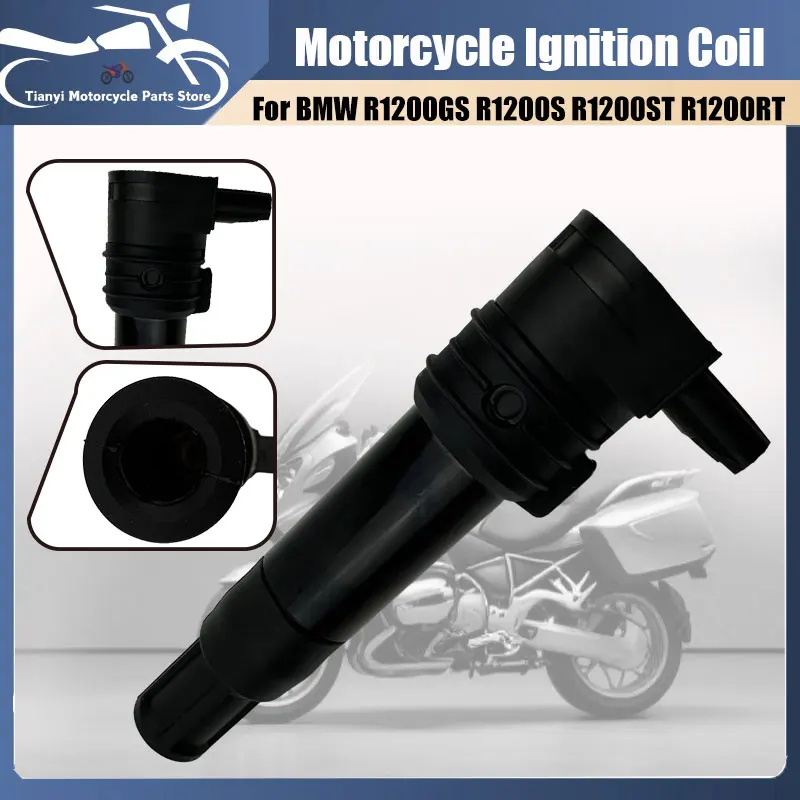 1PCS 12137671896 7715853-01 Motorcycle Ignition Coil For BMW R1200R GS R RS RT R1100 S HP2 1000 Motorbike Part Replace