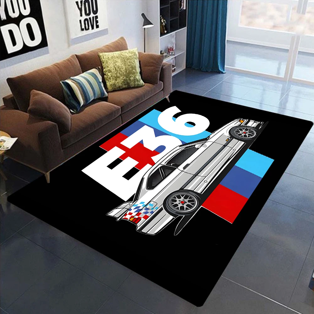 

Racing Car Pattern Carpet – Non-Slip Washable Rug for Bedroom, Living Room & Bathroom – Coffee Table & Sofa Area Mat