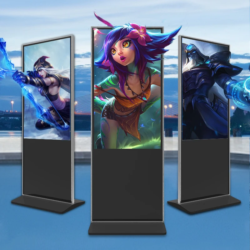 43/50/55/65 Inch Indoor Floor Standing LCD Digital Signage Advertising Kiosk