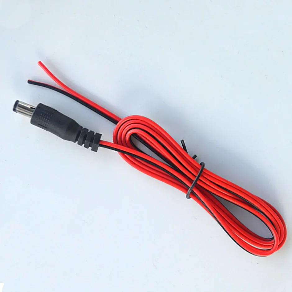 DC 5.5 * 2.1mm Power Extension Cable Plug for Car Monitor Subwoofer Sound Reversing Image Display Backup Camera Power Cord