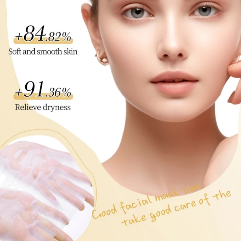 24K Gold Ampoule Essence Mask 10-Pack Hydrating, Moisturizing, Soothing, Repairing, Nourishing and Rejuvenating Facial Mask