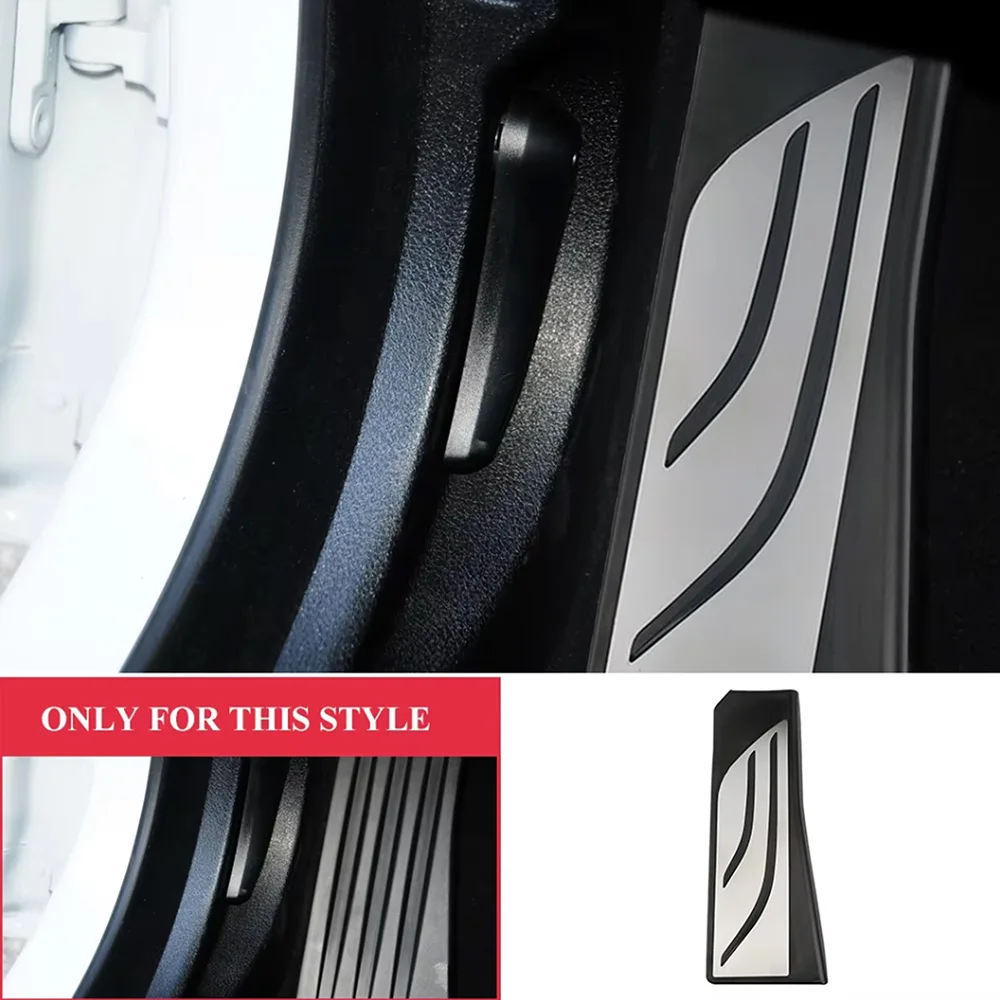 Couvre-pédales de voiture en acier inoxydable LHD pour BMW M 5-Series F10 F11 523i 528i 530i 535i 550i E65 E67 E68 F01 F02 F10 F11 F07 F12 F13